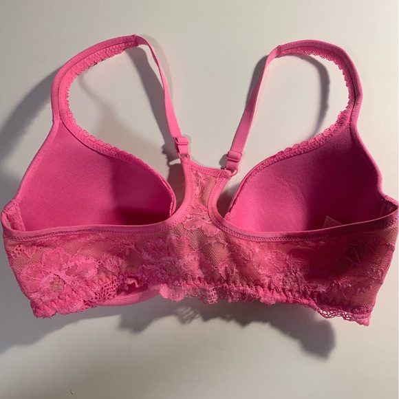 Victoria’s Secret Body by Victoria Racerback Demi Front Clasp Bra Pink Size 34D - Picture 3 of 4